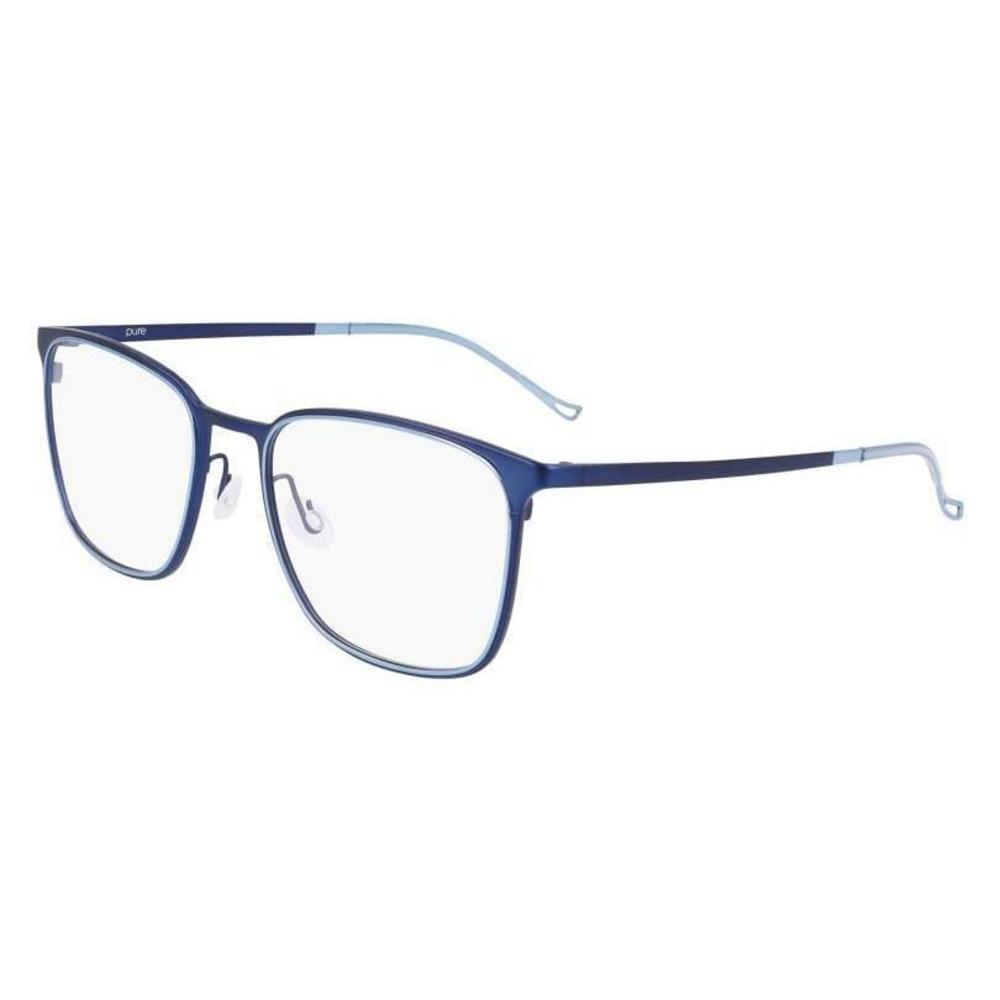 NEW Airlock Pure P-4012 433 Matte Blue TITANIUM Eyeglasses 54/19/145